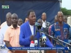 Boni Yayi lance des travaux de pavage et d'assainissement de la ville de cotonou