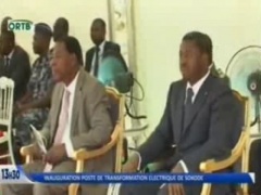 Boni Yayi et Faure Gnassingbé inaugurent le poste de transformation d' énergie